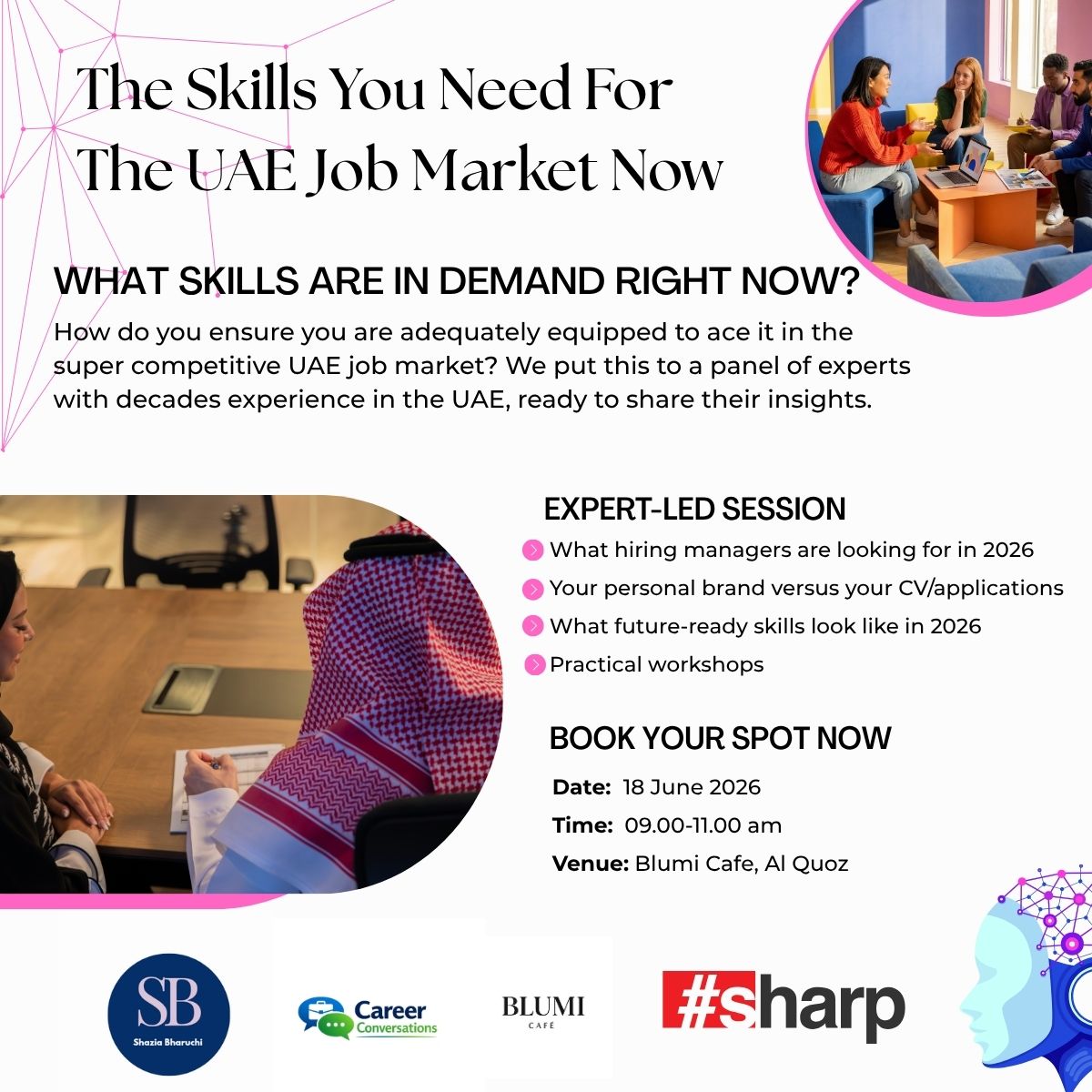 Unstoppable in the UAE job market — expert-led workshop poster